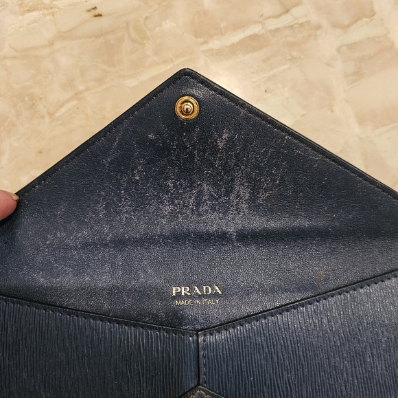 PRADA Gold Plated Limited Edition Wallet - Picture 7 of 9